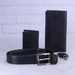 ست هدیه 4 تیکه کیف و کمربند چرم مردانه چرمسال 183 - Image 5