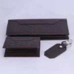ست هدیه 4 تیکه کیف و کمربند چرم مردانه چرمسال 183 - Image 7