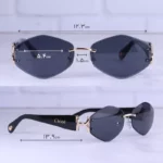 عینک فشن کلویی زنانه بدون فریم مشکی WH 4115/1 - Image 2