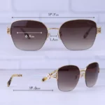 عینک آفتابی شوپارد زنانه نیم فریم طلایی SCHL 71S/2 - Image 2