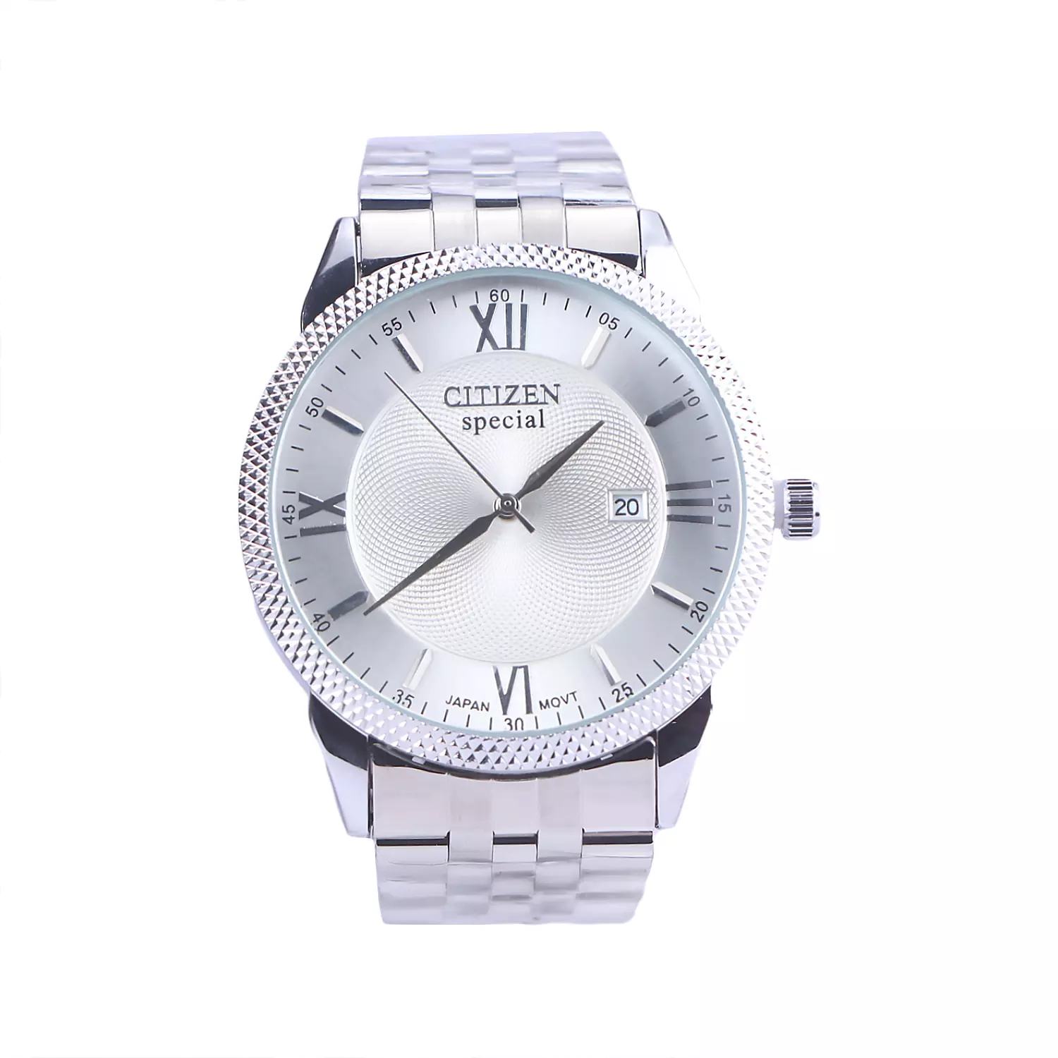 Citizen-Special-Watch-Code-G-107334.261-1.webp ساعت عقربه ای مردانه سیتیزن فلزی تمام نقره ای G 107334/26 - Image 1