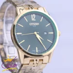 ساعت مچی سیتیزن مردانه فلزی طلایی صفحه سبز G31621/8 - Image 2