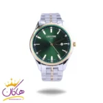 ساعت مچی سیتیزن مردانه فلزی نقره ای طلایی صفحه سبز G31626/2