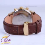 ساعت مچی سیتیزن مردانه بند چرم قاب طلایی کرنوگراف G9234/3 - Image 3