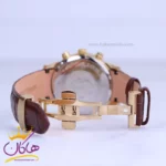 ساعت مچی سیتیزن مردانه بند چرم قاب طلایی کرنوگراف G9234/3 - Image 2