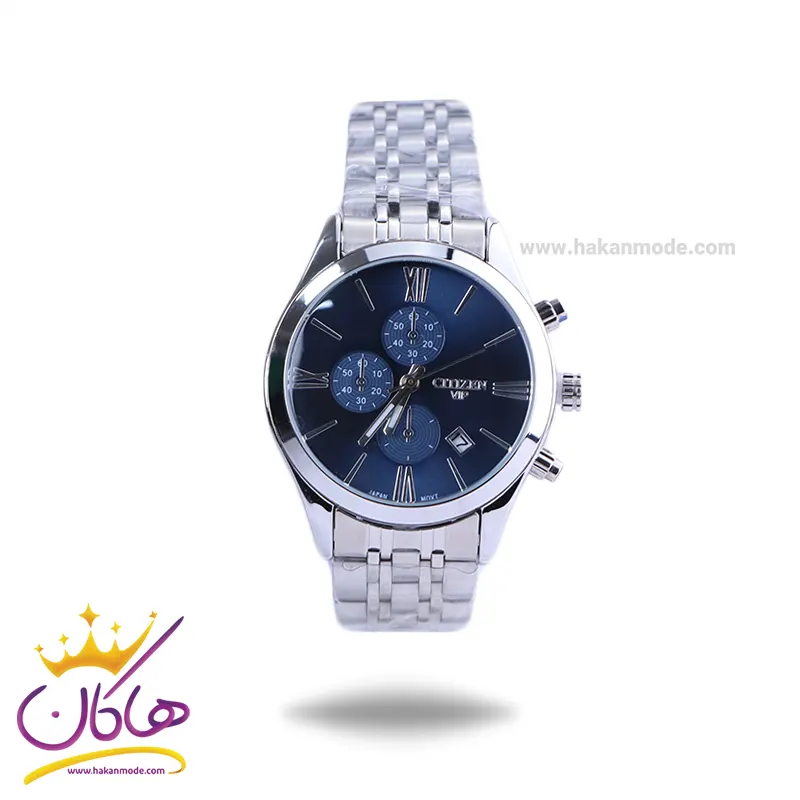 Citizen-VIP-watch-code-L-2363.181.webp ساعت عقربه ای سیتیزن زنانه فلزی صفحه آبی L 2363/18 - Image 1