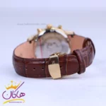 ساعت مچی سیتیزن زنانه بند چرم قاب طلایی کرنوگراف L9234/4 - Image 3