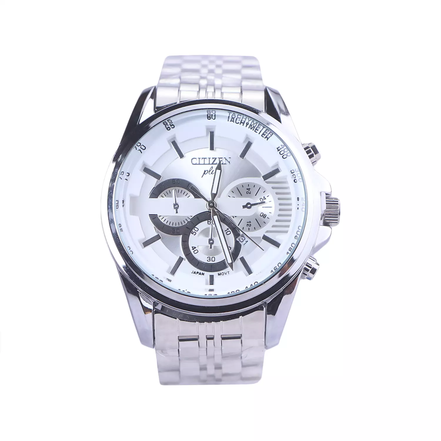 Citizen-plus-Watch-Code-G-3025-12.11-1.webp ساعت مچی سیتیزن فلزی مردانه نقره ای صفحه سفید G 2025-12/1 - Image 1