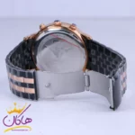 پک ساعت مچی مردانه کرست استیل مشکی رزگلد 9025/5 - Image 4