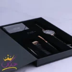پک ساعت مچی مردانه کرست استیل مشکی رزگلد 9025/5 - Image 3
