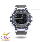 ساعت مچی کرست پرو مردانه بند رابر سبز دیجیتالی crest 9503/2