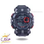 ساعت مچی کرست پرو مردانه بند رابر مشکی دیجیتالی crest 9505/1