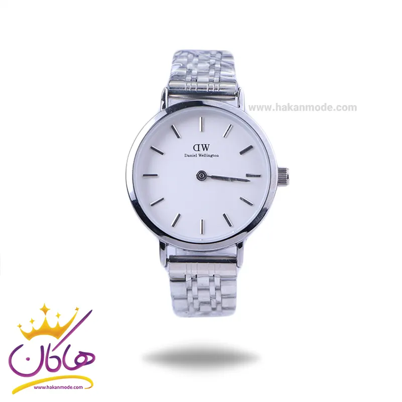 Daniel-wellington-watch-code-6020.151.webp ساعت مچی دنیل ولینگتون زنانه فلزی نقره ای 6020/15 - Image 1