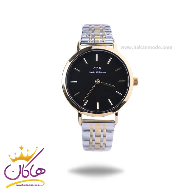 Daniel-wellington-watch-code-6020.171.webp ساعت مچی دنیل ولینگتون زنانه فلزی صفحه مشکی 6020/17 - Image 1