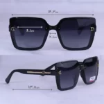 عینک آفتابی دیور زنانه فریم مربع مشکی پلاریزه P 2308/3 - Image 2