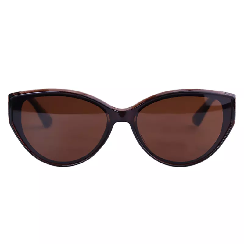 Dior-Sunglasses-code-P-365.21.webp عینک آفتابی فریم گربه ای قهوه ای پلاریزه P 365/2 - Image 1