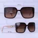 عینک آفتابی دیور زنانه فریم مربع قهوه ای Z 9069/2 - Image 2
