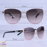 عینک آفتابی دیور زنانه فریم پروانه ای فلزی 5G02/2 - Image 2