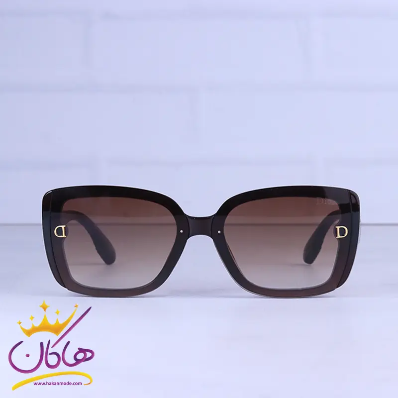 Dior-highcopy-sunglasses-code-8842.21.webp عینک آفتابی دیور زنانه فریم پروانه ای قهوه ای 8842/2 - Image 1