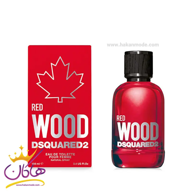 Dsquared-perfume-Wood-red-EDT-100ml1.webp عطر ادکلن دسکوارد 2 رد وود ادوتویلت زنانه - Image 1