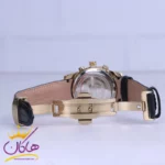 ساعت عقربه ای الگانس زنانه بند چرم قاب طلایی L2127/14 - Image 2