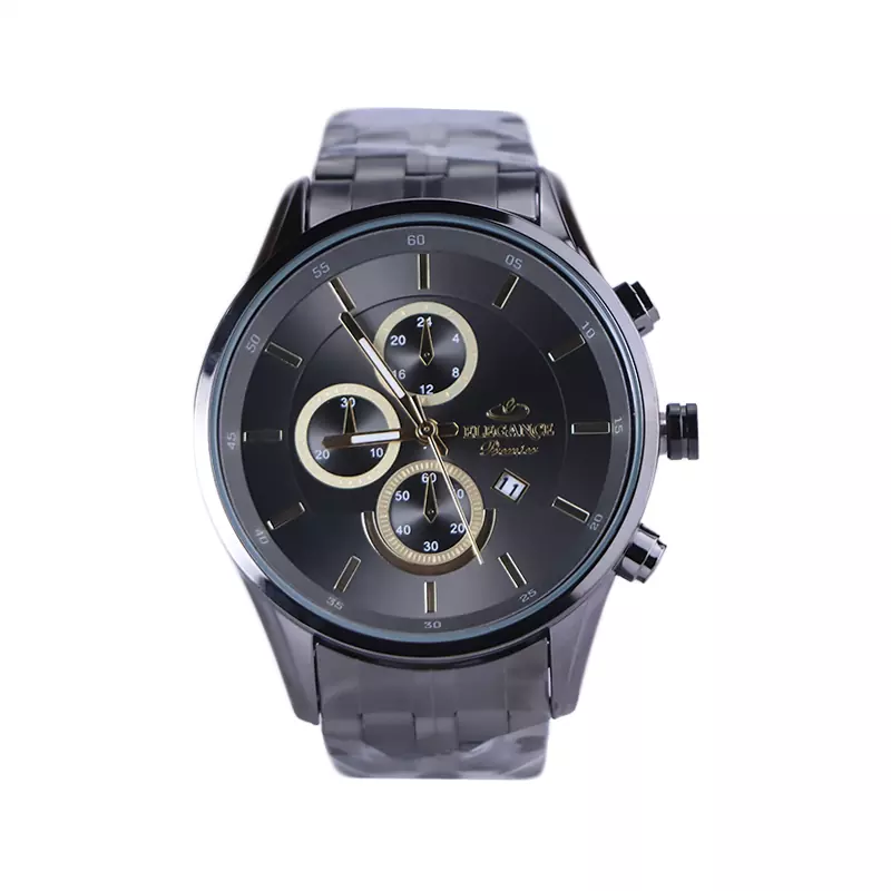 Elegance-Premier-watch-code-G-1306.11.webp ساعت مچی عقربه ای الگانس پریمیر مردانه فلزی دودی G 1306/1 - Image 1