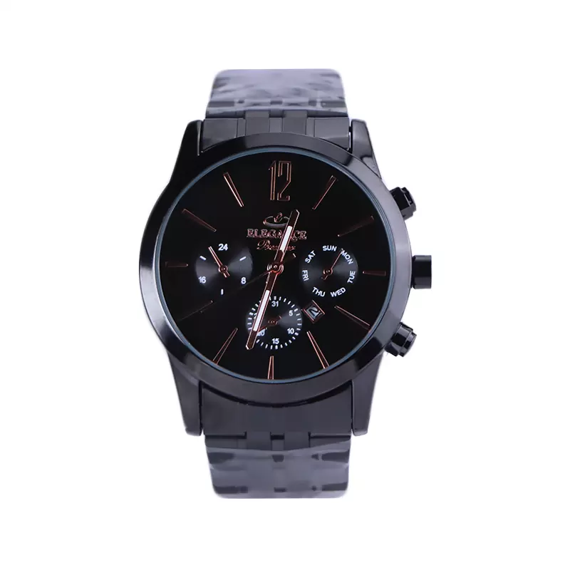 Elegance-Premier-watch-code-G-1309.11.webp ساعت مچی الگانس پریمیر مردانه فلزی مشکی G 1309/1 - Image 1