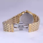 ساعت مچی عقربه ای الگانس مردانه فلزی تمام طلایی G 030/3 - Image 3