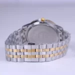 ساعت مچی الگانس مردانه فلزی نقره ای طلایی G 030/5 - Image 3