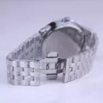 ساعت مچی الگانس مردانه فلزی نقره ای صفحه مشکی G 030/7 - Image 2