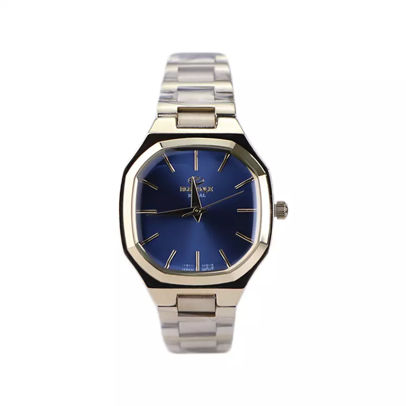 Elegance-Royal-Watch-Code-ER-2208.131.webp ساعت مچی الگانس زنانه فلزی طلایی صفحه آبی ER 2208/13 - Image 1