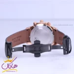 ساعت الگانس رویال مردانه بند چرم قاب رزگلد ER2124/1 - Image 3