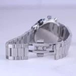 ساعت مچی الگانس مردانه فلزی نقره ای صفحه سبز G 9766/7 - Image 3
