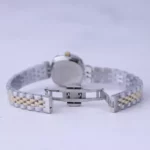 ساعت مچی الگانس زنانه فلزی قاب مربع نقره ای طلایی ER 2200/15 - Image 2