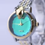 ساعت مچی الگانس زنانه فلزی صفحه سبز طرح مار ER 2204/6 - Image 2