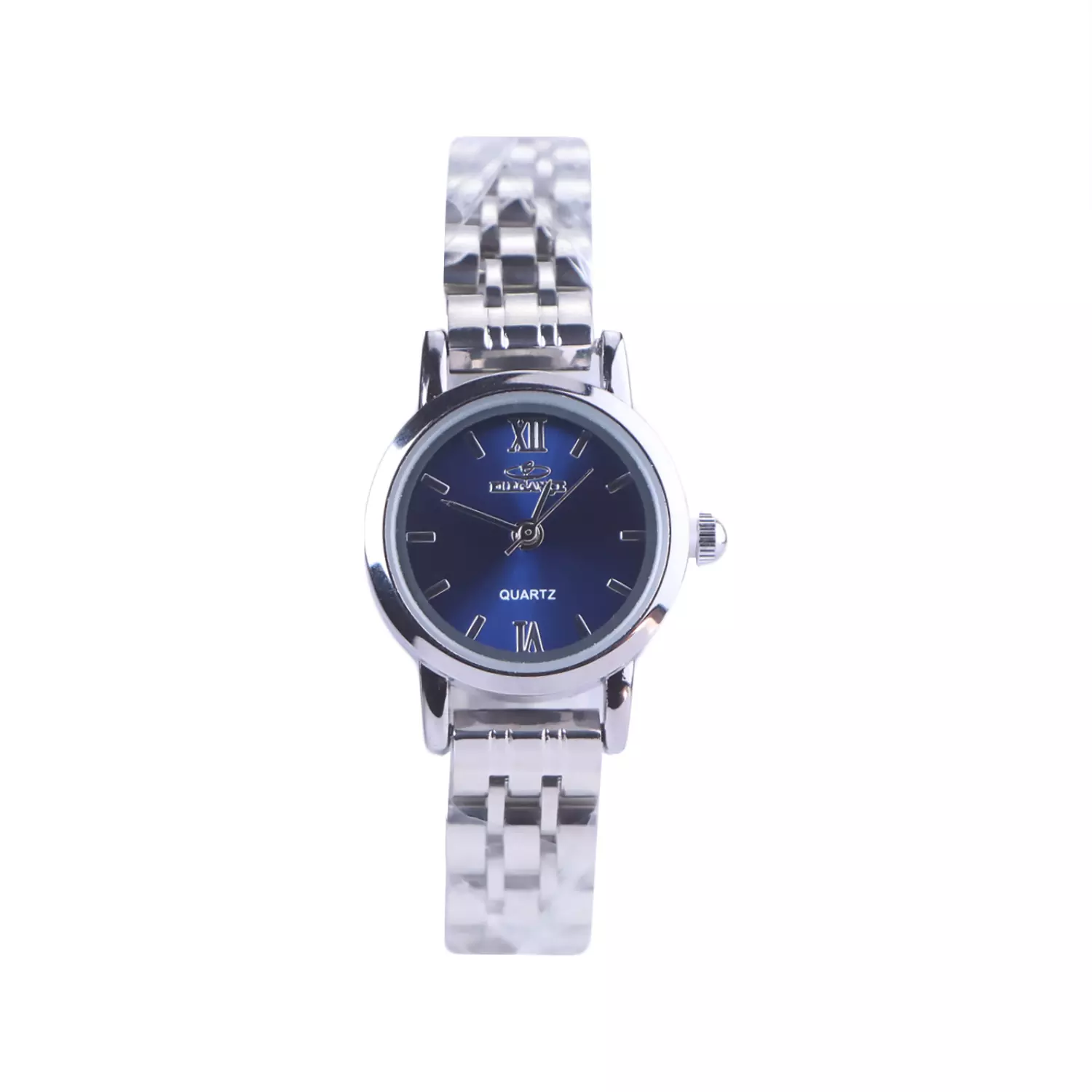 Elegance-Watch-Code-2023.31.webp ساعت عقربه ای الگانس زنانه فلزی نقره ای صفحه سرمه ای 2023/3 - Image 1