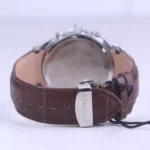 ساعت مچی مردانه الگانس چرم قهوه ای قاب چندضلعی G 1235/2 - Image 3
