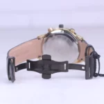 ساعت مچی مردانه الگانس بند چرم مشکی طلایی G 1236/12 - Image 3