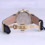 ساعت مچی مردانه الگانس چرم مشکی صفحه قهوه ای G 1237/11 - Image 2
