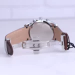 ساعت مچی مردانه الگانس بند چرم قهوه ای قاب نقره ای G 1244/11 - Image 3