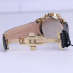 ساعت مچی مردانه الگانس بند چرم مشکی قاب طلایی G 1246/6 - Image 2