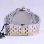 ساعت مچی الگانس مردانه فلزی نقره ای طلایی صفحه مشکی G 2360/1 - Image 3