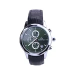 ساعت عقربه ای الگانس زنانه بند چرم مشکی صفحه سبز L 1236/9