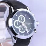 ساعت مچی الگانس زنانه بند چرم مشکی صفحه سبز L 1237/8 - Image 2
