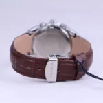 ساعت مچی الگانس زنانه بند چرم قهوه ای قاب نقره ای L 1244/12 - Image 3