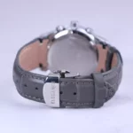 ساعت مچی الگانس زنانه بند چرم طوسی قاب نقره ای L 1196/8 - Image 3