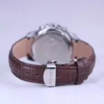ساعت مچی الگانس زنانه بند چرم قهوه ای قاب نقره ای L 1203/3 - Image 3
