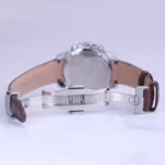 ساعت مچی الگانس زنانه بند چرم قهوه ای قاب نقره ای L 1203/3 - Image 2