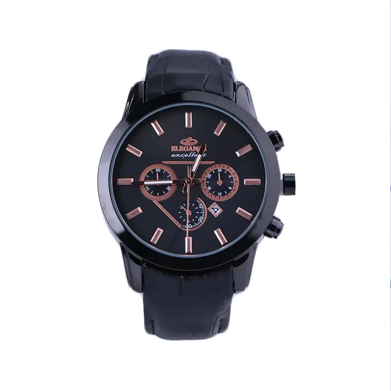 Elegance-excellent-watch-code-G-2062.11.webp ساعت مچی عقربه ای الگانس مردانه مشکی G 2062/1 - Image 1