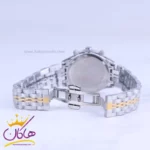 ساعت مچی الگانس زنانه فلزی نقره ای طلایی صفحه سبز 8561/2 - Image 2